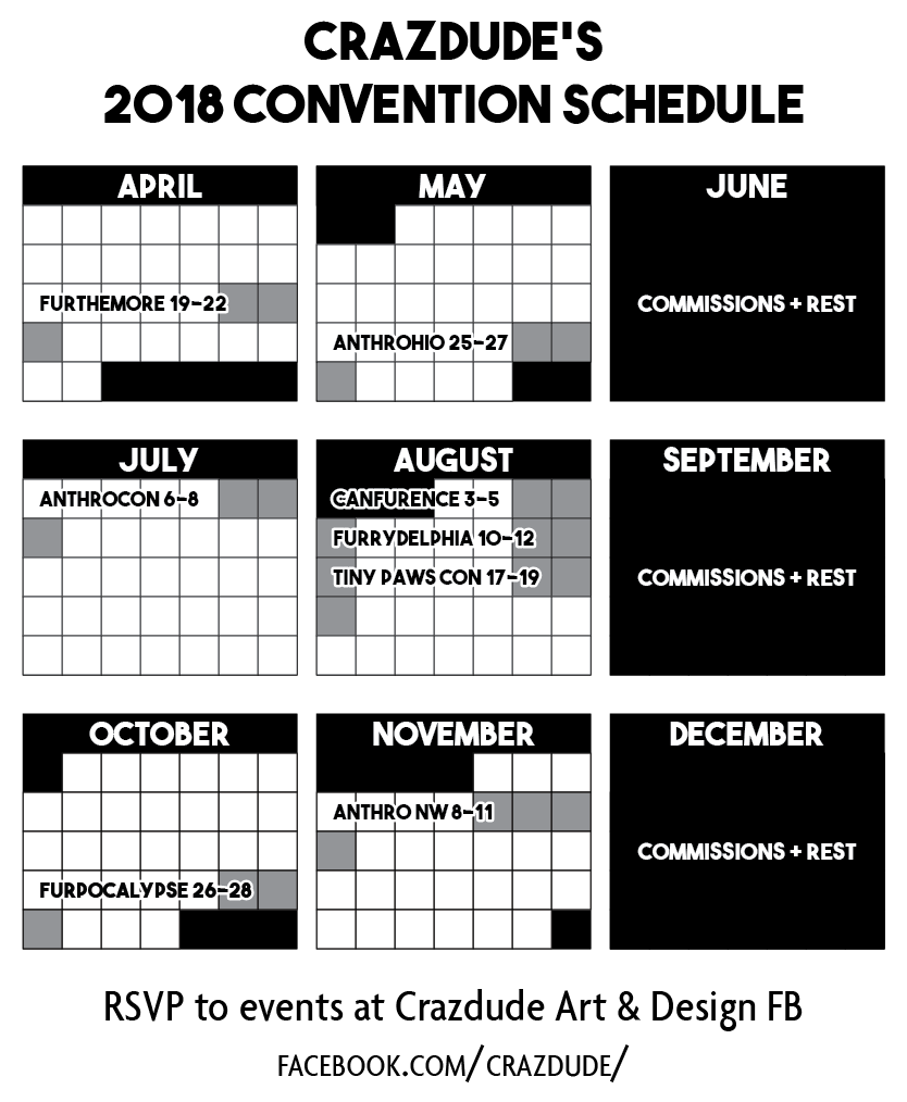 Crazdude 2018 Convention Schedule